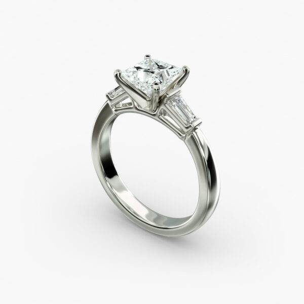 Lumiere Noa Princess Diamond Ring in 18K White Gold